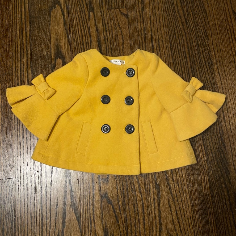 Max Studio Yellow Peacoat